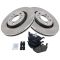 98-02 VW Beetle, 99 VW Golf, 99 VW Jetta 1.9L (5 lug) Front Metallic Pads & Rotros