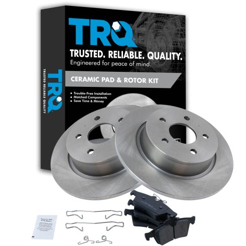 13-16 C-Max,13-16 Escape,14-16 Transit Connect Rear Ceramic Disc Brake & Rotor Kit