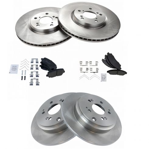 Front /& Rear Premium Posi Ceramic Disc Brake Pads LH /& RH Kit For Acura Honda