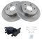 2012-15 Ford Focus Rear Ceramic Brake Pad & Rotor Set