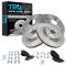 13 JX35 14-15 QX60 15-16 Murano 13-15 Pathfinder Front & Rear Posi Ceramic Pads & Rotor kit