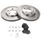 06-07 Chevy HHR; 08-11 HHR (w/Rear Drum) Front Premium Posi Metallic Brake Pads & Rotor Kit