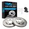 06-07 Chevy HHR; 08-11 HHR (w/Rear Drum) Front Premium Posi Metallic Brake Pads & Rotor Kit