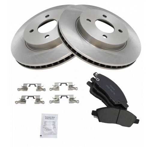 Nissan Versa Versa Note Front Ceramic Brake Pad & Rotor Kit TRQ BKA11916