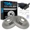 13-16 Ford Fusion Rear Posi Ceramic Brake Pad & Rotor Kit