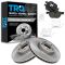 07-16 BMW X5; 11-16 X6 Front Premium Posi Ceramic Disc Brake Pads & Rotor Kit