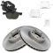 07-16 BMW X5; 11-16 X6 Front Premium Posi Ceramic Disc Brake Pads & Rotor Kit