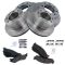 06-08 Ram 8 Lug; Premium Posi Semi Metallic Disc Brake Pad & Rotor Kit