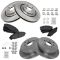 10-15 RX350; RX450h 11-16 Highlander Front & Rear Ceramic Pad & Rotor Kit