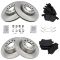 VW Audi Multifit Front & Rear Premium Posi Ceramic Disc Brake Pad & Rotor Kit