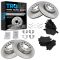 VW Audi Multifit Front & Rear Premium Posi Ceramic Disc Brake Pad & Rotor Kit