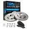 05-09 GM Full Size Truck (w/Rear Drum) Premium Posi Metallic Front Brake Pad & Rotor Set