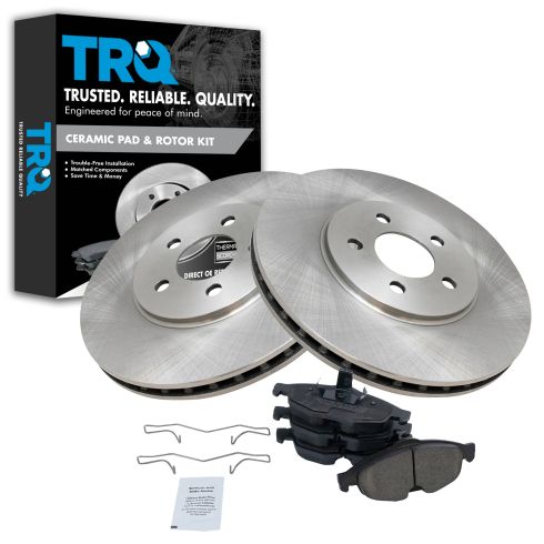 Chrysler Dodge Multifit Front Premium Posi Ceramic Disc Brake Pad & Rotor Kit