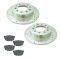 03-08 Hyundai Tuburon Rear Posi Ceramic Pad & Performance Rotor Kit