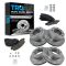 05-10 F350: 08-10 F250 Front & Rear Premium Posi Cermic Brake Pad &  Rotor Kit