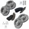 05-10 F350: 08-10 F250 Front & Rear Premium Posi Cermic Brake Pad &  Rotor Kit