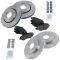 Chrysler, Dodge, Ram Mulitfit Front & Rear Posi Ceramic Brake Pad & Rotor Kit