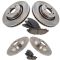 15-17 Mustang Ecoboost, V6 Front & Rear Posi Ceramic Brake Pad & Rotor Kit