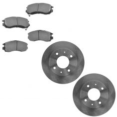 Brake Pad & Rotor Kit w/Brake Fluid & Cleaner