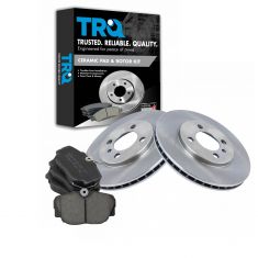 Brake Pad & Rotor Kit w/Brake Fluid & Cleaner