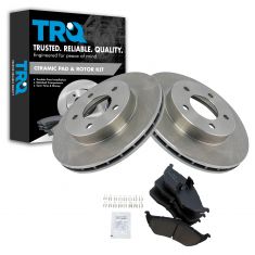 Brake Pad & Rotor Kit w/Brake Fluid & Cleaner