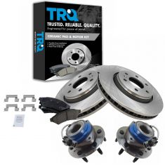Brake Pad & Rotor Kit w/Brake Fluid & Cleaner
