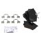 Front & Rear Ceramic Brake Pad Kit