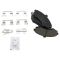 Front & Rear Ceramic Brake Pad Kit