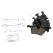 Front & Rear Ceramic Brake Pad Kit