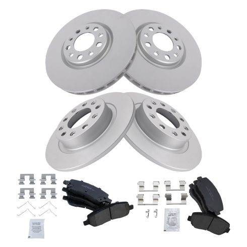 PowerSport Front Brake Kit - Drilled & Slotted Rotors With Ceramic Pads For Mercedes GLE/ML (2012-2018)