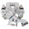 Rear Ceramic Coated Brake Kit with Calipers