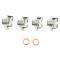 Rear Metallic Brake Kit with Calipers