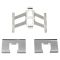 Rear Metallic Brake Kit with Calipers