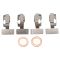 Brake Pad, Rotor, Caliper & Hose kit