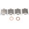 Brake Pad, Rotor, Caliper & Hose kit