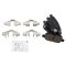 Coated Brake Pad & Rotor Kit