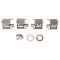 Front Brake Pad, Rotor, Caliper & Hose Kit