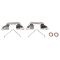 Front Brake Pad, Rotor, Caliper & Hose Kit