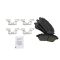 Front Brake Pad, Rotor, Caliper & Hose Kit