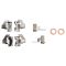Front Brake Pad, Rotor, Caliper & Hose Kit
