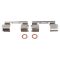 Front Brake Pad, Rotor, Caliper & Hose Kit
