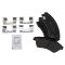Front Brake Pad, Rotor, Caliper & Hose Kit