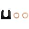 Front Brake Pad, Rotor, Caliper & Hose Kit