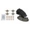 Front Brake Pad, Rotor, Caliper & Hose Kit