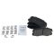 Front Brake Pad, Rotor, Caliper & Hose Kit
