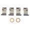 Front Brake Pad, Rotor, Caliper & Hose Kit