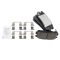 Rear Brake Pad, Rotor, Caliper & Hose Kit
