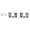 Rear Brake Pad, Rotor, Caliper & Hose Kit