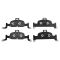 Front & Rear Replacement Brake Rotor & Pad Kit