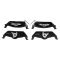 Front & Rear Replacement Brake Rotor & Pad Kit